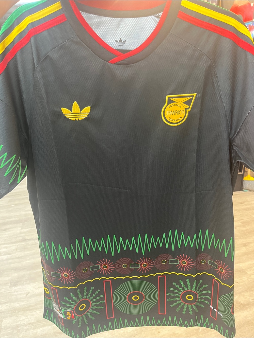 Adidas Jamaica Black National Football Jersey - Men's